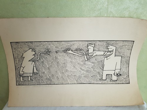 Lithographie art abstrait