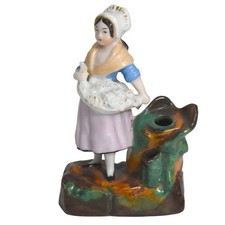 Encrier en faïence porcelaine