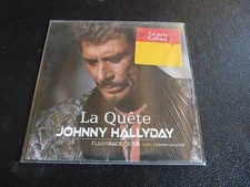 CD SINGLE 2 TITRES + 1 CLIP "JOHNNY HALLYDAY : LA QUETE" version collector