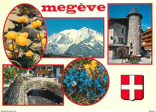 Carte postale mégève - carte,