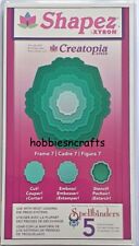 Cadre 7 - Spellbinders Xyron Shapez Creatopia - Coupe Gaufre Pochoir - 5 Tailles