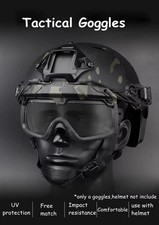 Lunettes de Protection avec 3 Visières echangeable, Airsoft Tir Tactiques