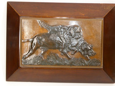Chiens chasse setter bronze - chiens,