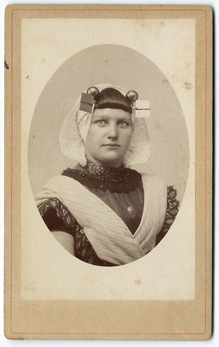 Photo cdv jolie portrait de - portrait,