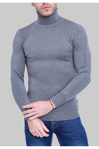 Pull col roulé