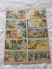 ANCIENNE SERIE 10 PLANCHES PEDAGOGIQUE SCOLAIRE ECOLE