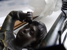 Lampe tulipe en verre trempé