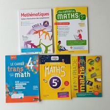Lot 5 livres mathématiques 5 ème cycle 4- Bordas  livrets exercices scolaires