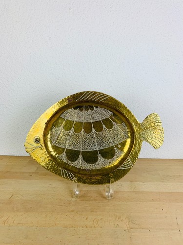 Plat vide poche poisson - , laiton