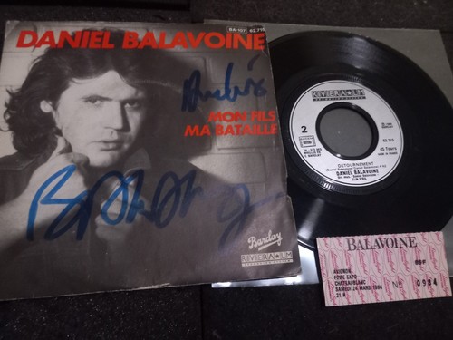 Daniel balavoine autographe - daniel,