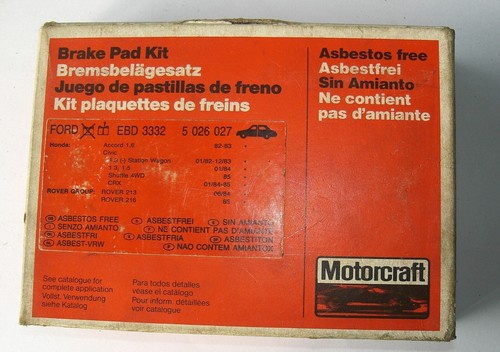 Plaquettes frein motorcraft - plaquettes,