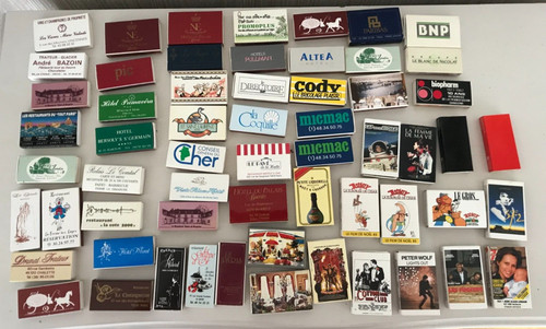 Lot boites allumettes - boites,