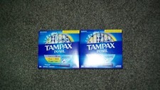 2 Boxes Tampax Pearl one