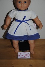 🤡Vetement COROLLE 2013 Robe Blanc Bleu 36 Cm  Poupon Poupée