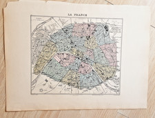 Ancien plan de Paris  -  Atlas Migeon  -  1900