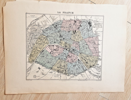 Ancien plan paris - ancien, atlas