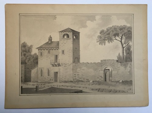 Dessin ancien lavis encre - dessin,