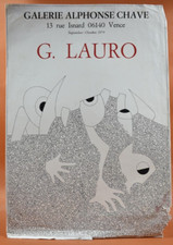 Affiche d'Art Septembre-Octobre 1979 - G. Lauro Galerie Alphonse Chave Vence