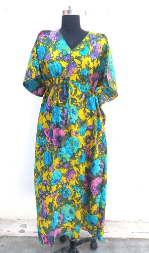 Indien multi floral caftan - indien,
