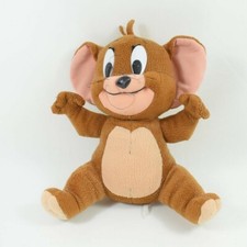 Peluche Jerry souris QUIRON Looney Tunes Tom et Jerry assis marron 20 cm (VA/MO)