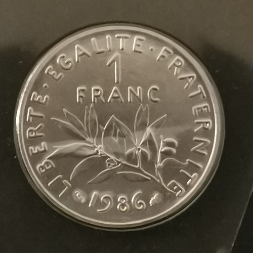 Franc semeuse 1986 fdc - 1,
