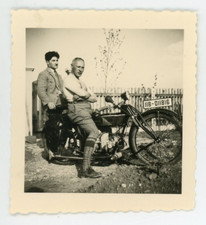 A motorcycle, circa 1925