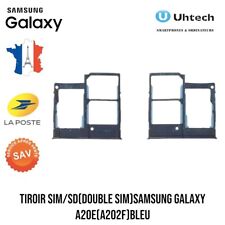 Tiroir SIM / SD (Double SIM) Samsung Galaxy A20e (A202F) Bleu