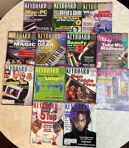 Keyboard magazine 1999 lot - 1999, of