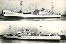 CIe HAVRAISE péninsulaire  ligne MADAGASCAR LA REUNION  ( cpsm)