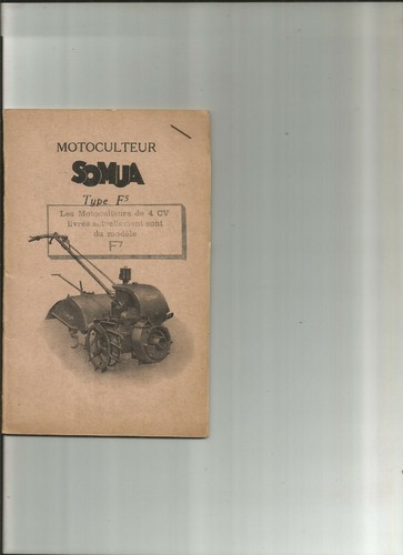 Somua motoculteur type - f7, /