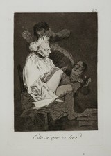 Francisco GOYA - Esto si que es leer. c.1799. Gravure originale. LOS CAPRICHOS.