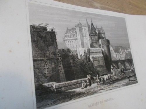 Gravure ancienne château - gravure, de
