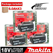 3 X Makita BL1860 Batterie 18