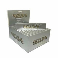 50 carnets de papiers à rouler longs RIzla Silver King Size. Papiers ultra fins