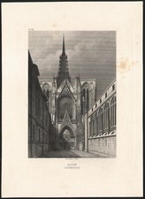 XIXe Gravure originale Rouen