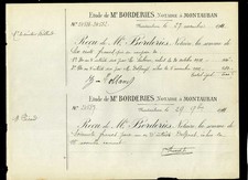 reçu m.soubirac m.delprat 27-11-1911     Me  Borderies à Montauban