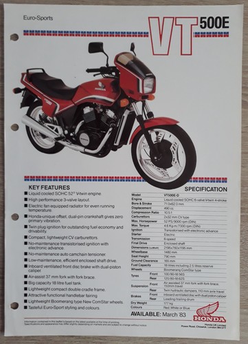Honda 500e euro - honda, vt