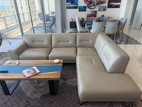 Roche bobois perle sectional - perle,
