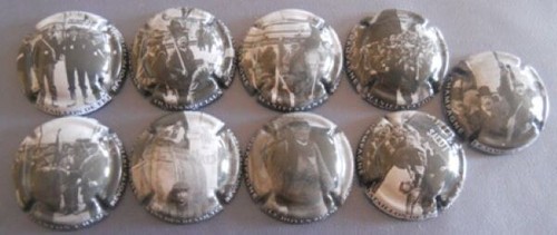 Lot capsules de - 9, champagne