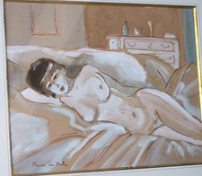 TABLEAU ANCIEN FEMME NUE