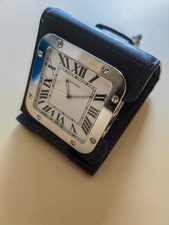 Pendulette Cartier Santos 2750 Travel Alarm , a reparer , to repair