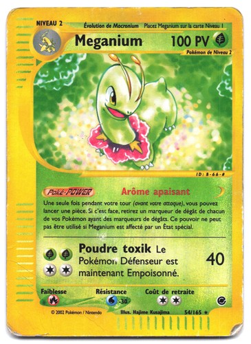 Carte pokémon meganium 165 - carte, 54/165