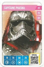 CARTE STAR WARS PUISSANTE EST LA FORCE. AUCHAN 2025. CAPITAINE PHASMA N° 44