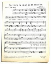 Partition vintage sheet - , music