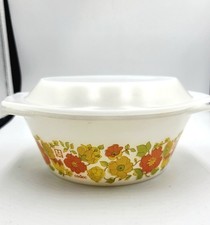 Cocotte / Faitout Vintage ARCOPAL France - Motif Fleurs Années 70/80