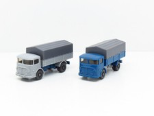 WIKING LOT 2 CAMIONS BUSSING 4500 A PLATEAU + BACHE - ECHELLE H0 1/87