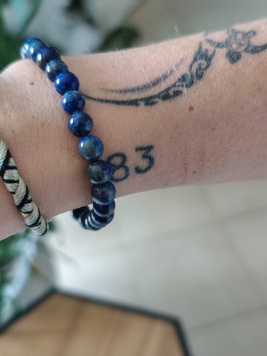 Bracelet perles lapis - bracelet, de