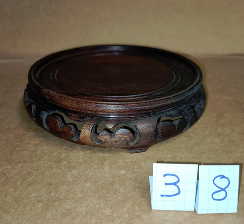 Socle stand rond en bois - 1, /