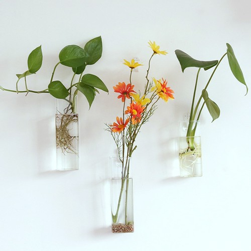 Vase fleurs verre - à,