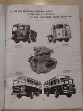 REVUE TECHNIQUE MOTEUR PANHARD 4 HL 11 12 15 Novic DELAHAYE 163 D Chausson Ah 48